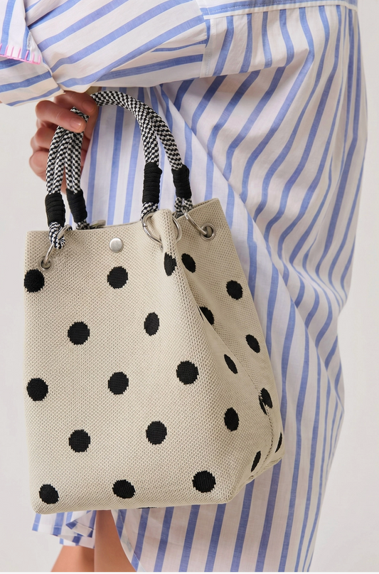 LA SOCIETY HANDLE TOTE BAG