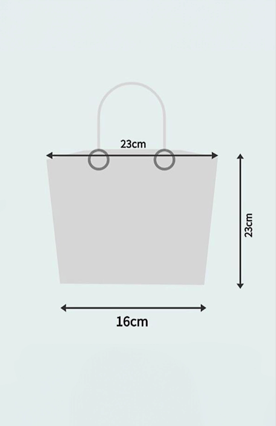 LA SOCIETY HANDLE TOTE BAG