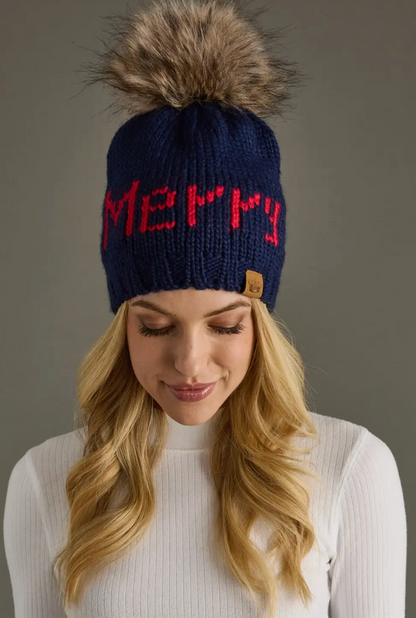 PANACHE VERY MERRY POM BEANIE