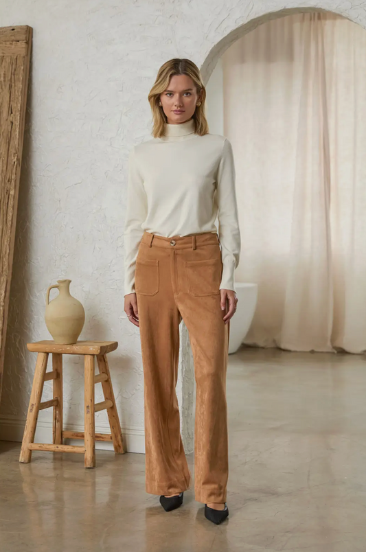 SKIES ARE BLUE STELLAR SUEDE PANTS