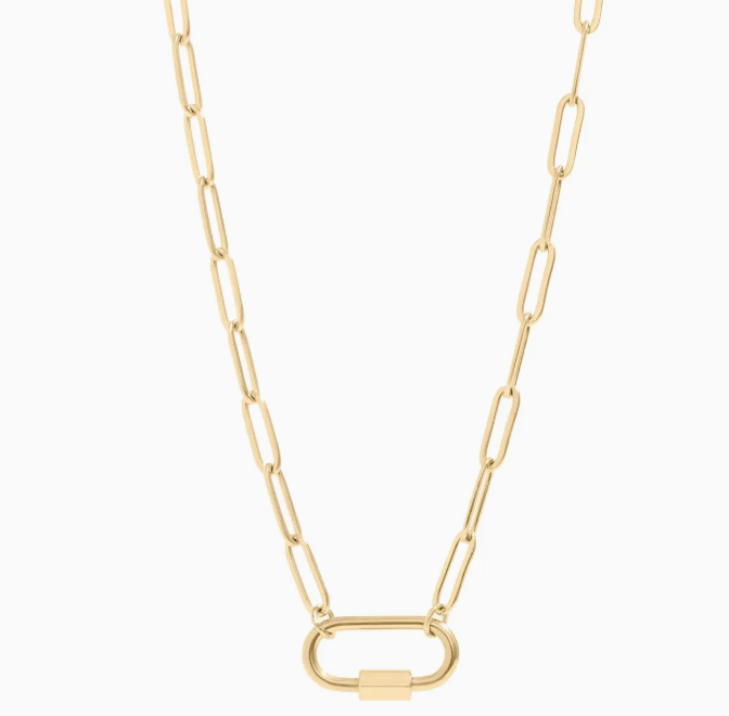 WJW PAPERCLIP CARABINER NECKLACE