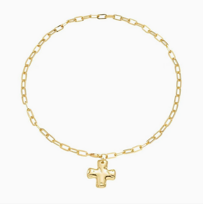 JOSSLYN HAMMERED CROSS PENDANT