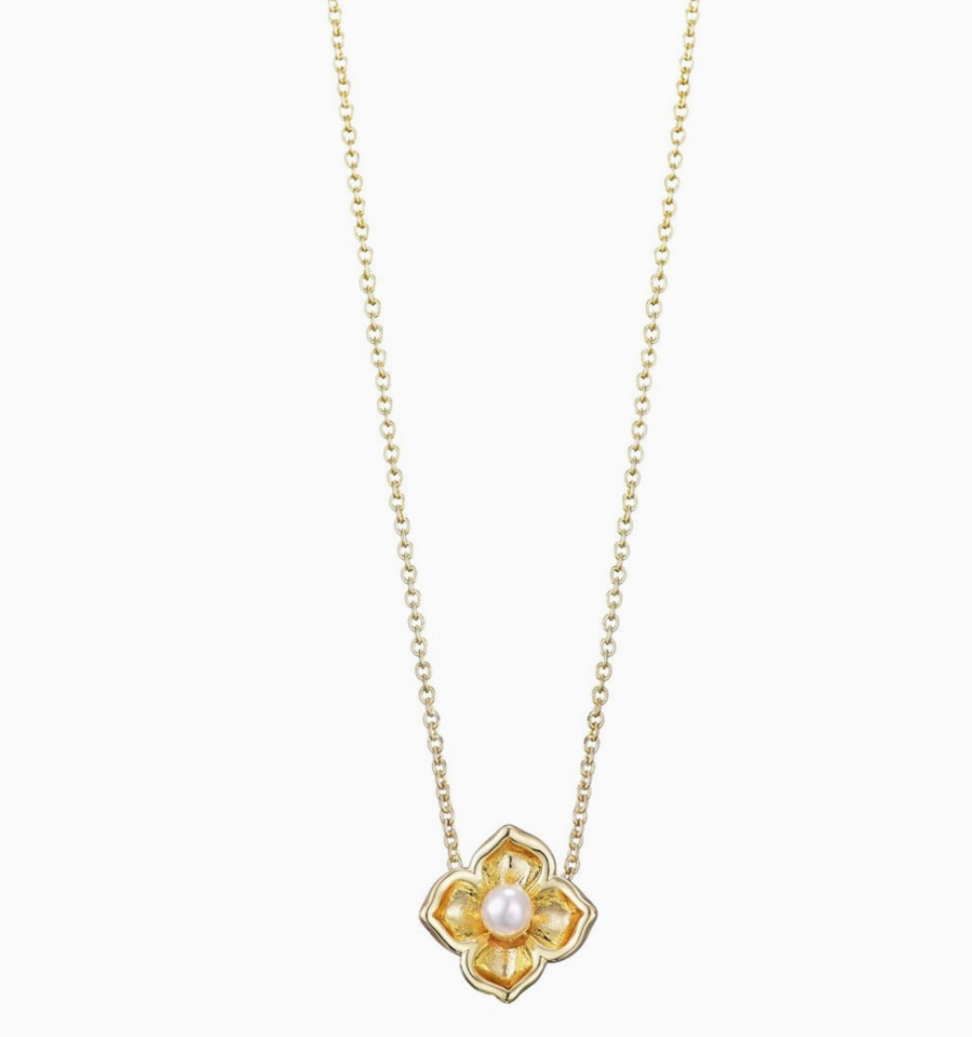 ADORNIA PEARLY BLOOM NECKLACE