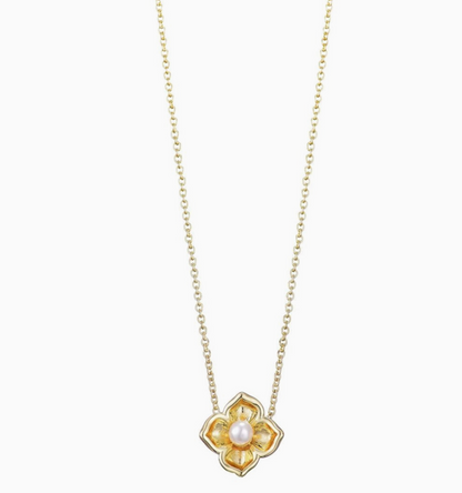 ADORNIA PEARLY BLOOM NECKLACE
