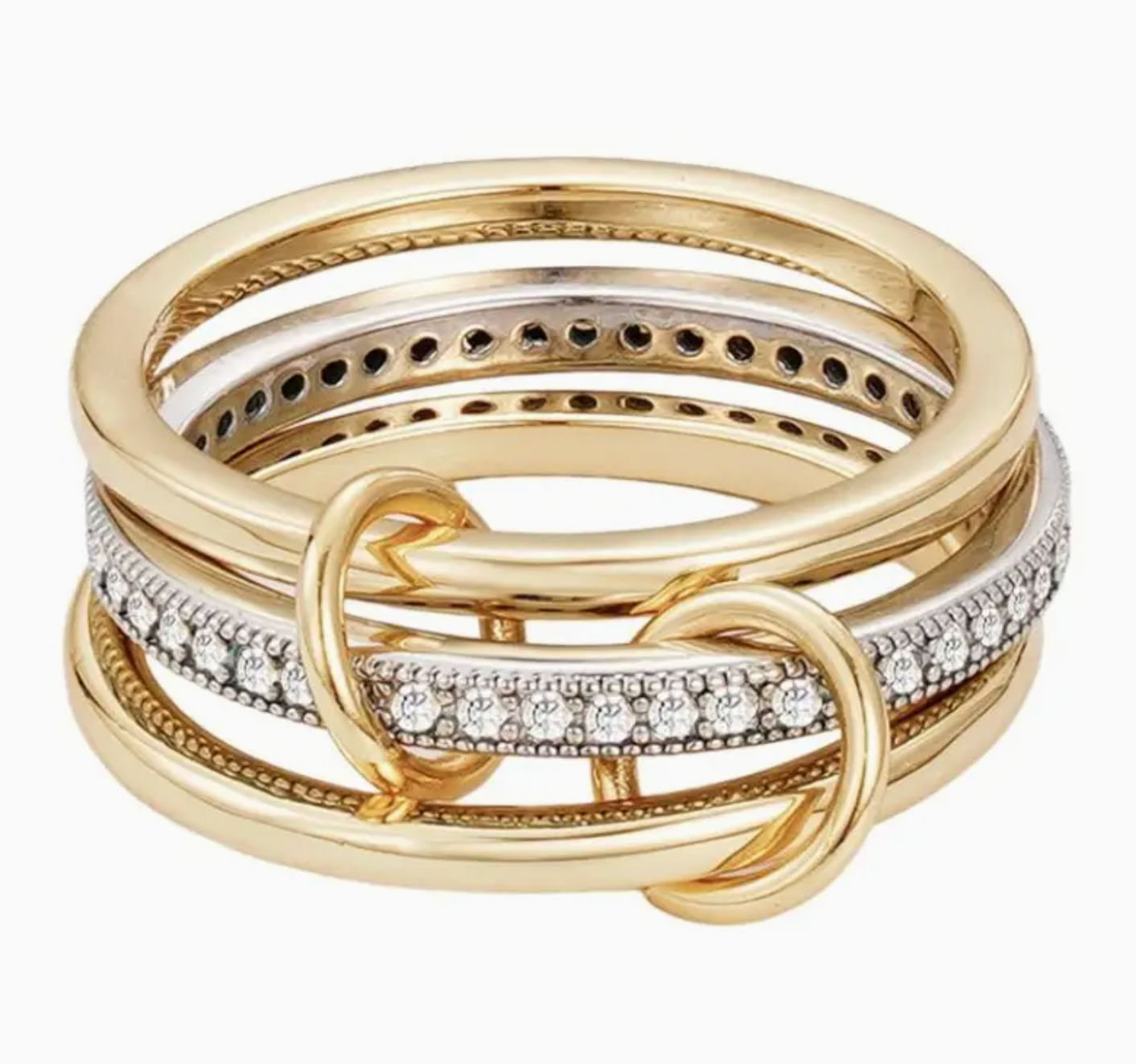 ADORNIA LORI LINKED RINGS