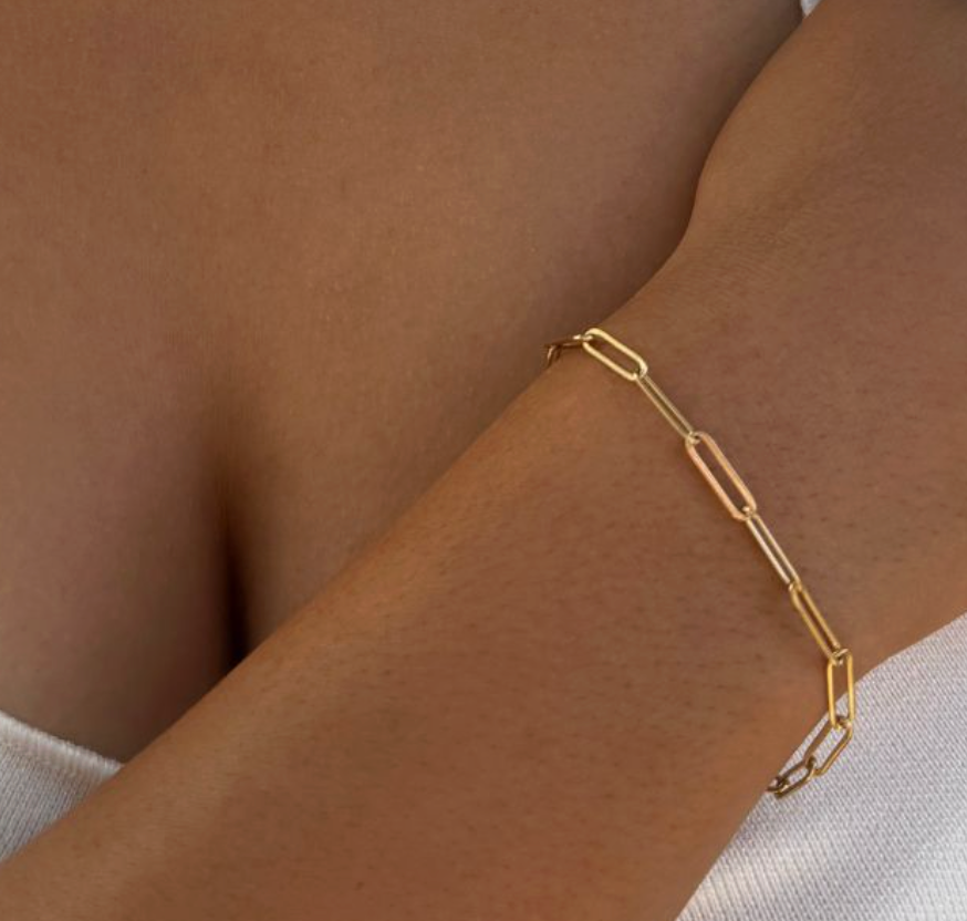 ADORNIA PAPERCLIP CHAIN BRACELET