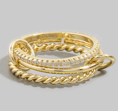 FAME TRIPLE LINKED RING