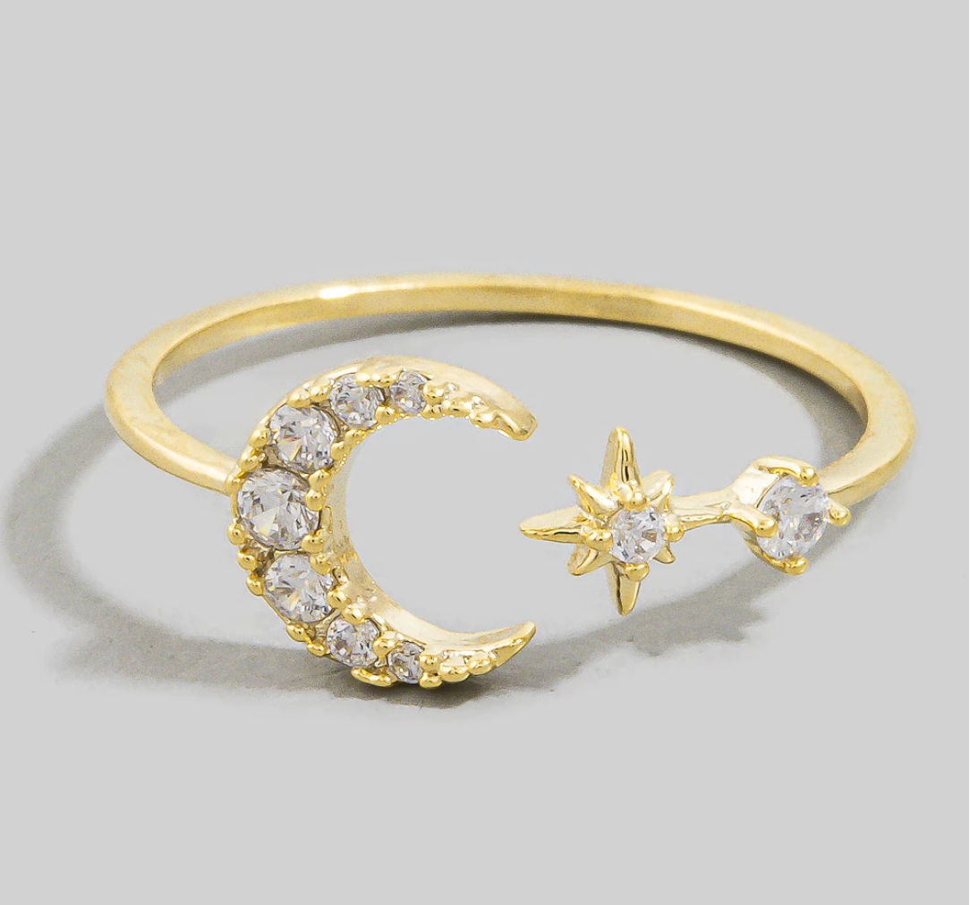 FAME STAR & MOON RING