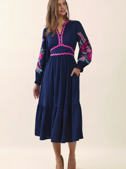 ODDI MARGOT MIDI DRESS