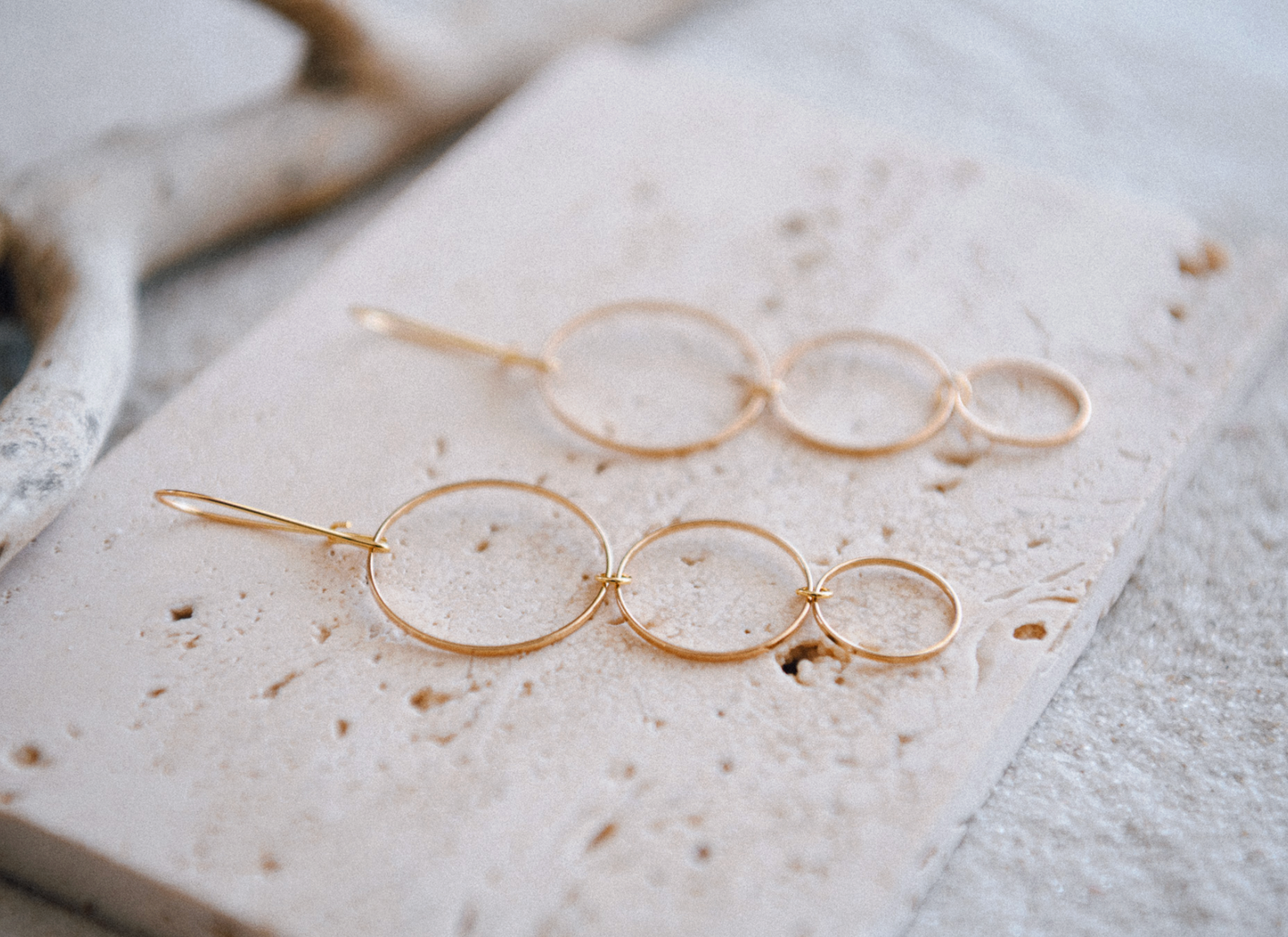 CECELIA DESIGNS JEWELRY GOLD EARRINGS
