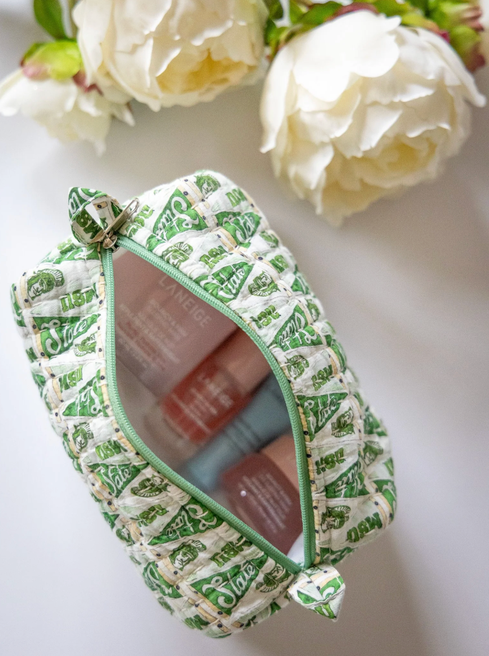 ABIGAIL LEIGH DESIGNS MSU QUILTED POUCH