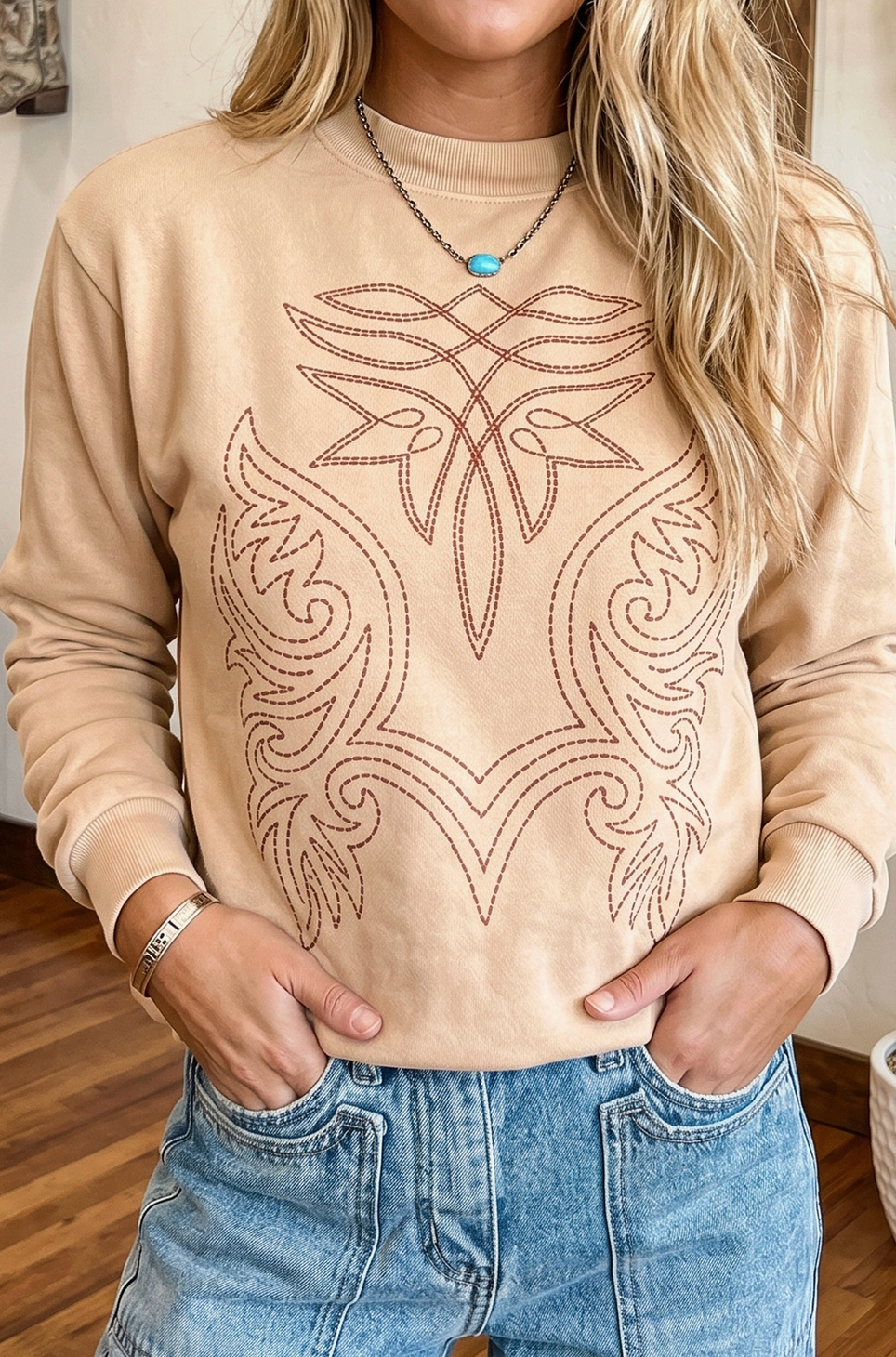 LITTLE DAISY CLOSET HOWDY CREWNECK