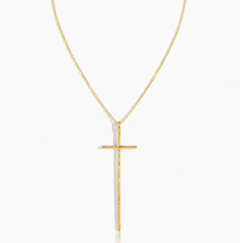 ELLISON + YOUNG ELONGATED CROSS NECKLACE