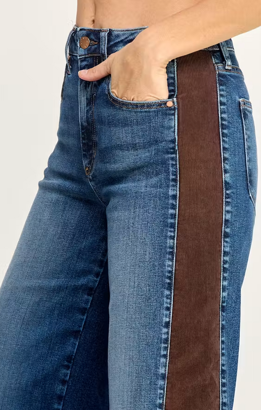 LEVEL 99 BAJA STRIPE CORD DENIM