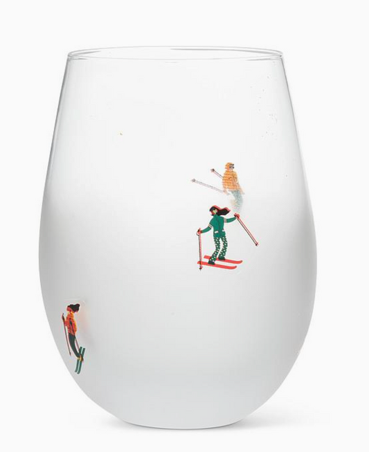ABBOTT WINTER WONDERLAND STEMLESS WINEGLASS