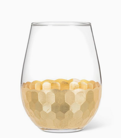 ABBOTT GOLDEN GIRL STEMLESS WINE GLASS