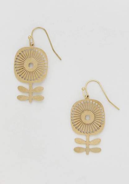 PETER + JUNE GOLDEN HOUR DNAGLE EARRINGS