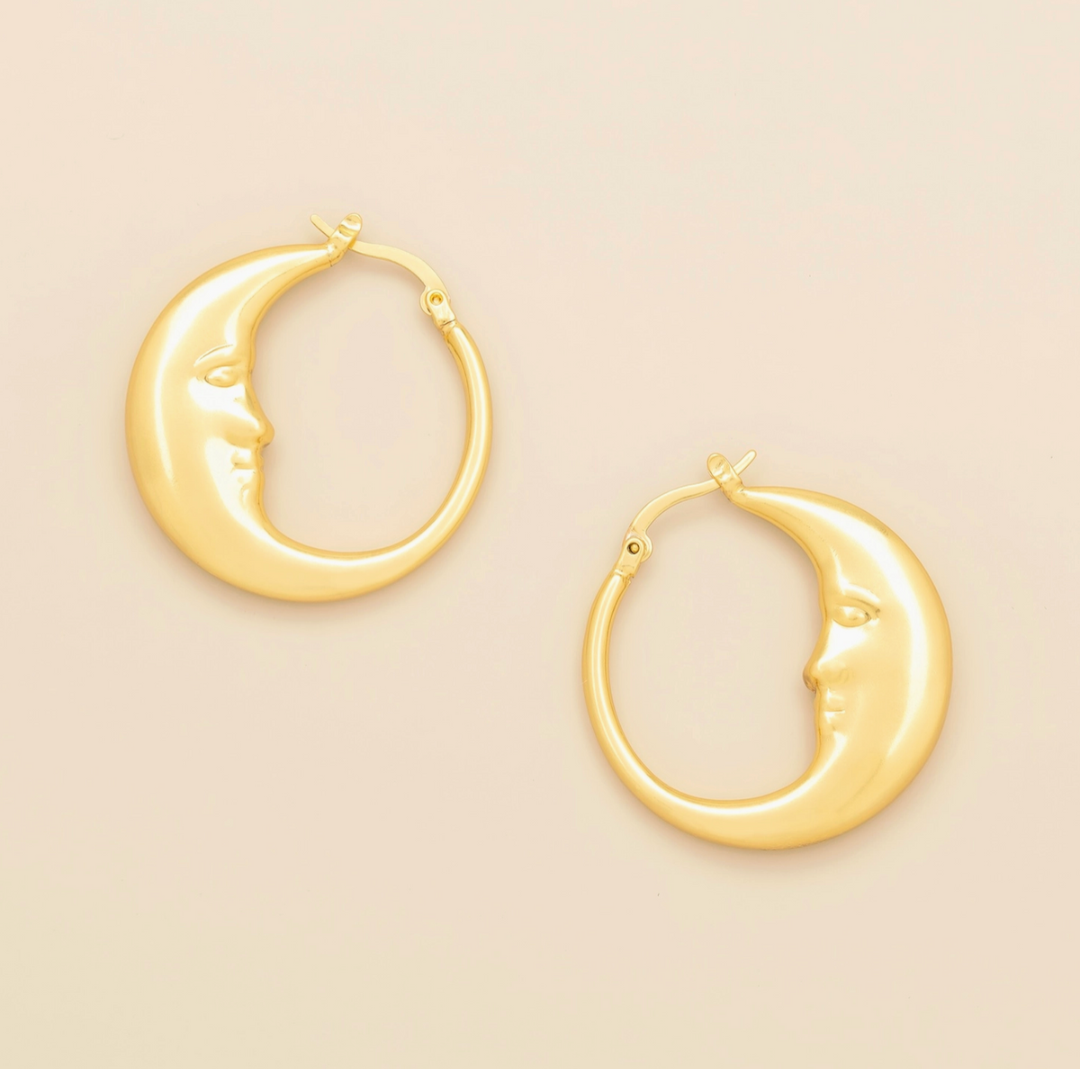 SCOUT MOON HOOP EARRINGS