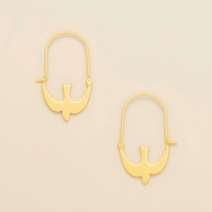 SCOUT SWALLOW HOOP EARRINGS