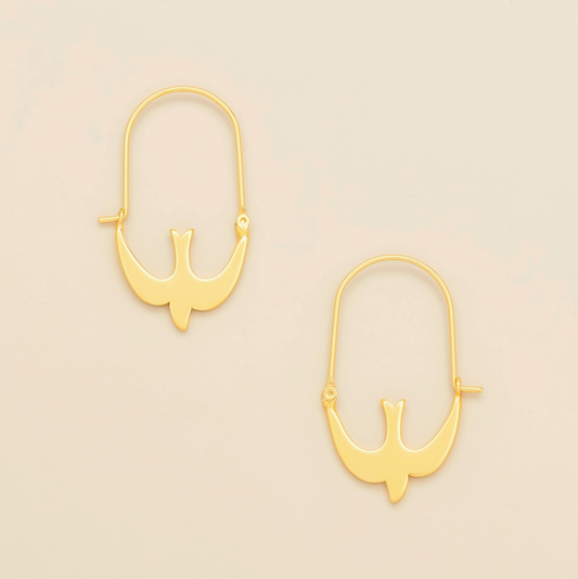 SCOUT SWALLOW HOOP EARRINGS