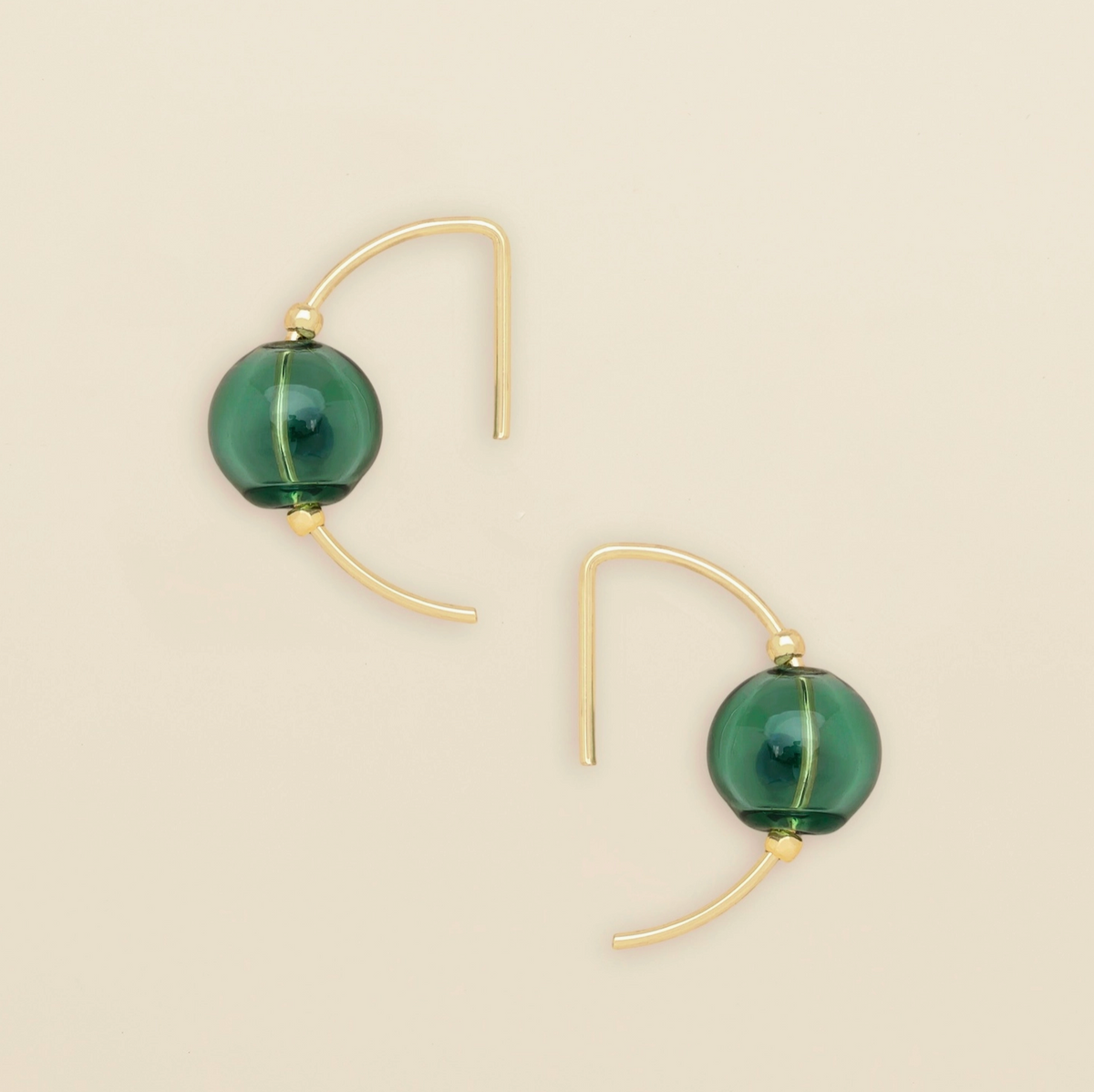 SCOUT GLASS HOOP EARRINGS