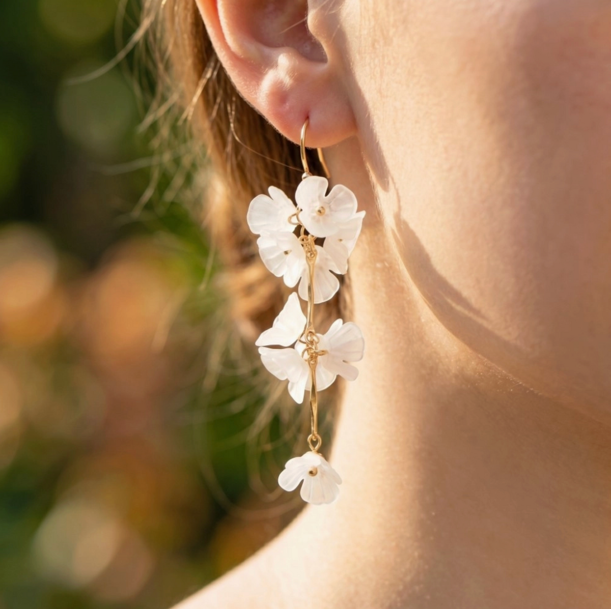 ANARCHY STREET ACRYLIC FLORAL EARRINGS