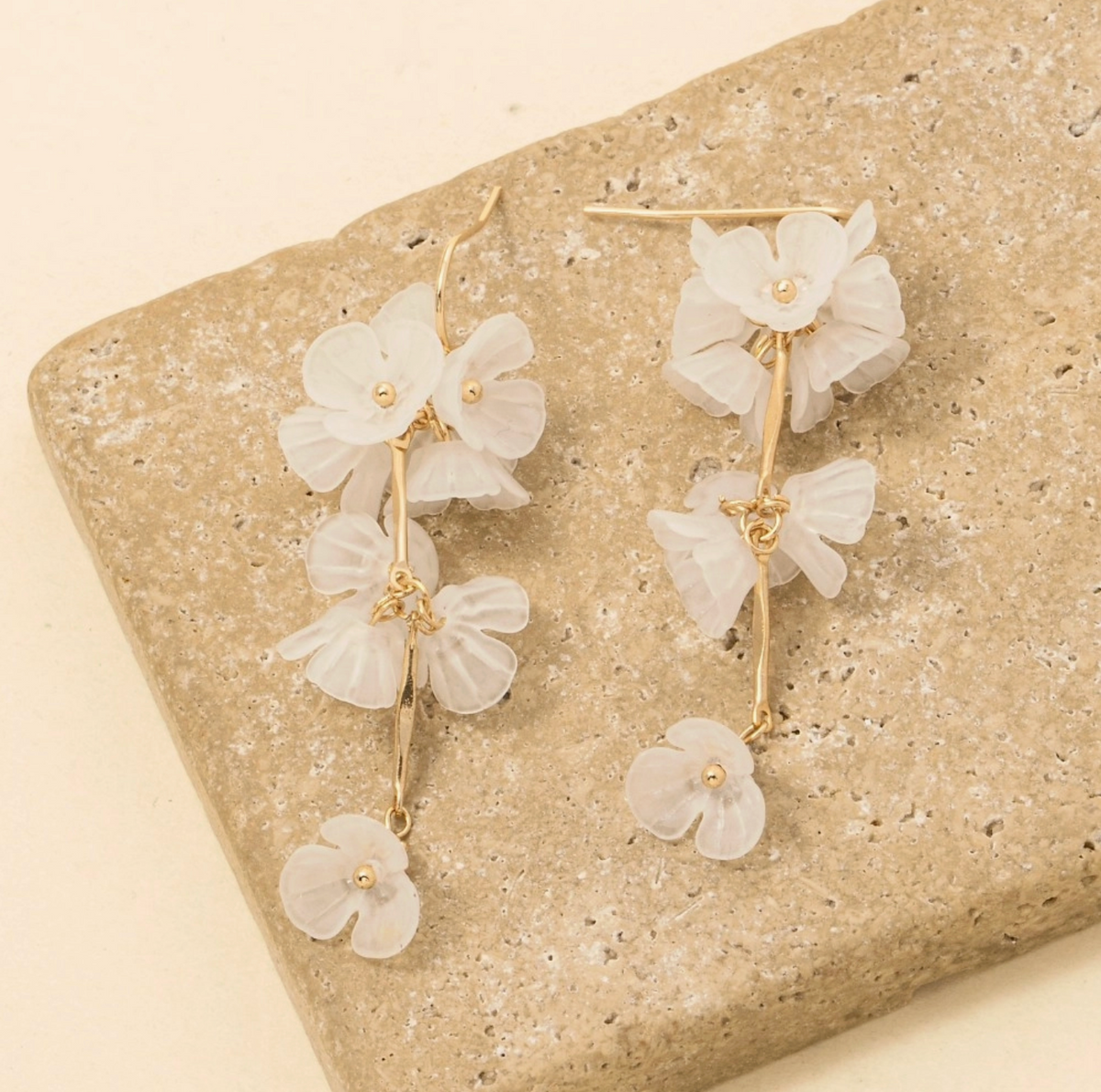 ANARCHY STREET ACRYLIC FLORAL EARRINGS
