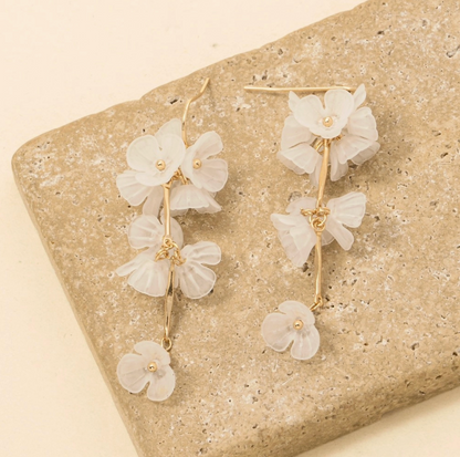 ANARCHY STREET ACRYLIC FLORAL EARRINGS