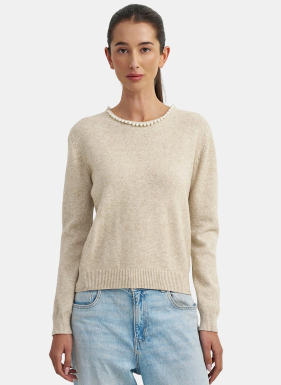 ASTRID PEARL KNIT SWEATER