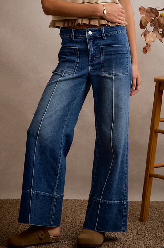 SO ME PIXIE PIN TUCK JEANS