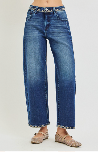 RISEN DENISE SLOUCHY DENIM