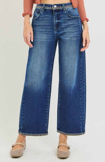 RISEN DENISE SLOUCHY DENIM