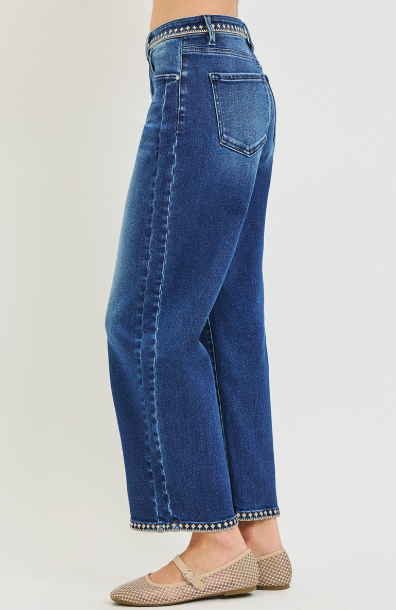 RISEN DENISE SLOUCHY DENIM