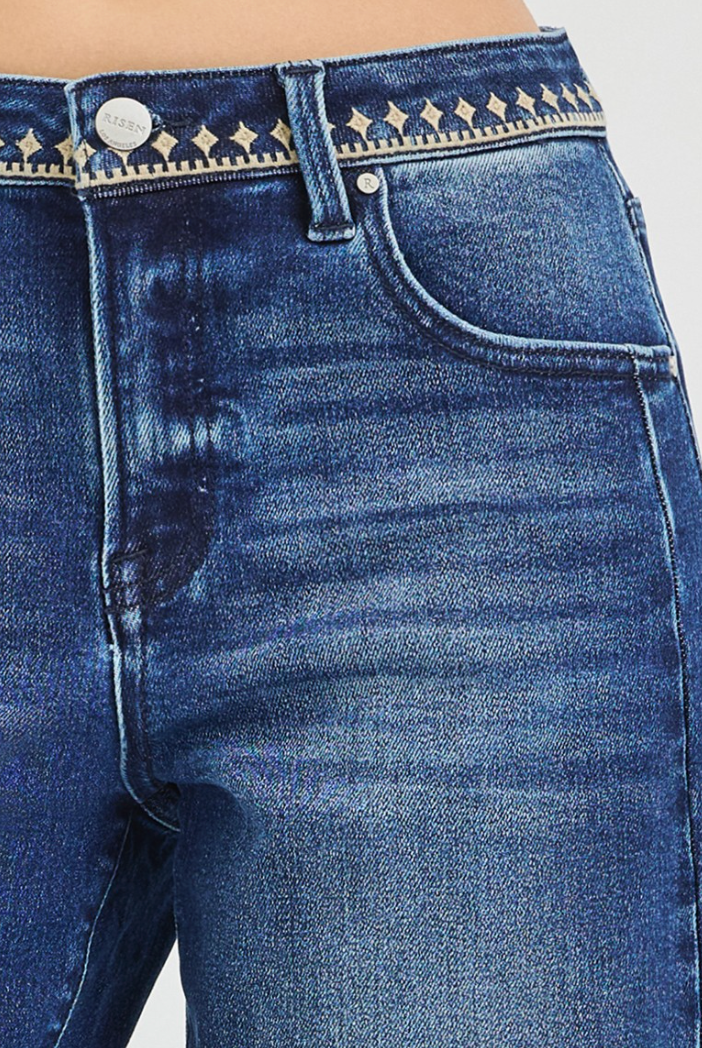 RISEN DENISE SLOUCHY DENIM