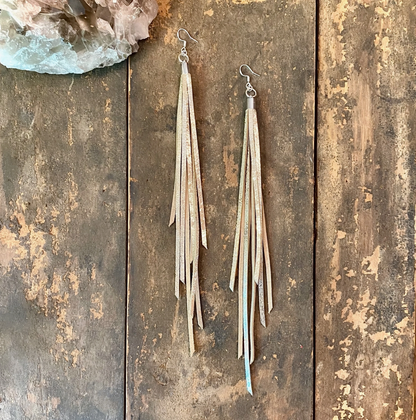 ASTALI LEATHER TASSEL EARRINGS