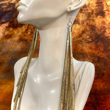 ASTALI LEATHER TASSEL EARRINGS