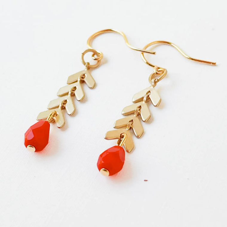 NEST PRETTY THINGS CHEVRON EARRINGS