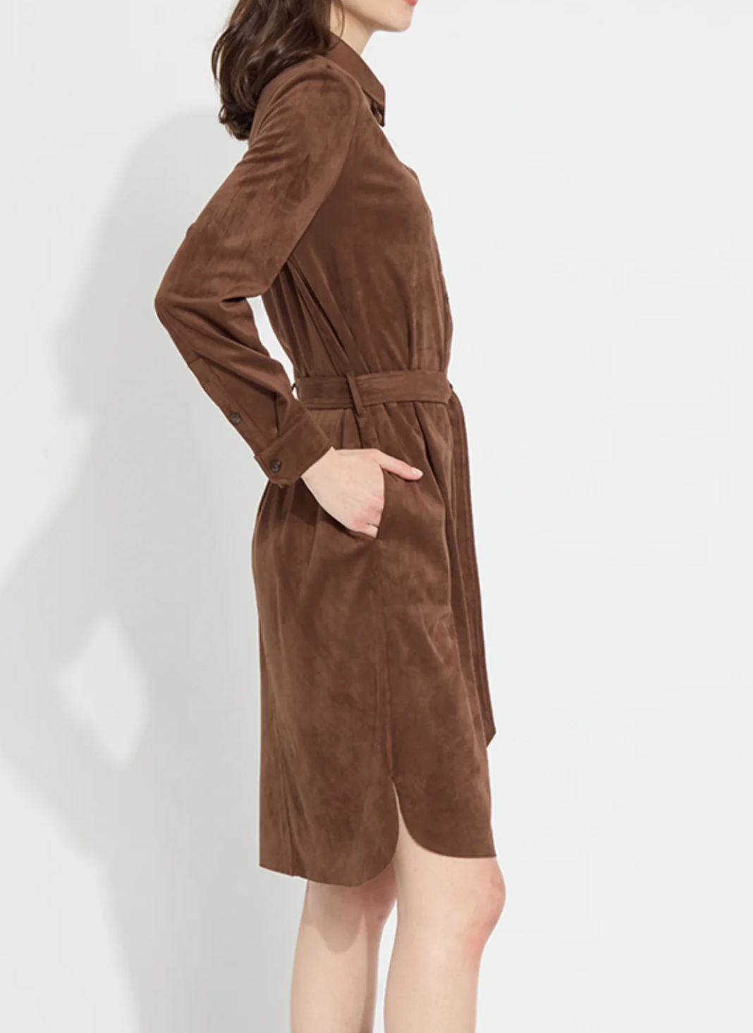 LYSSE SUEDE SCHIFFER DRESS