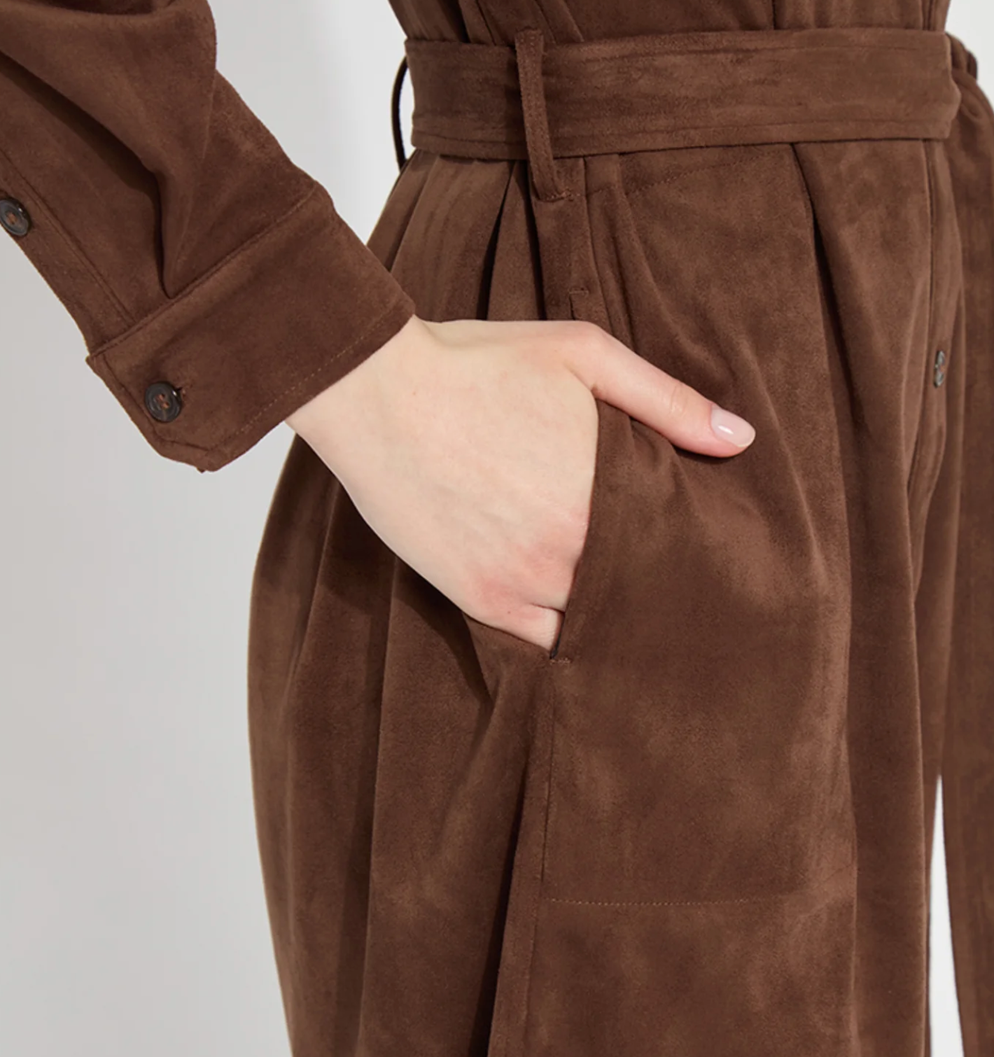 LYSSE SUEDE SCHIFFER DRESS