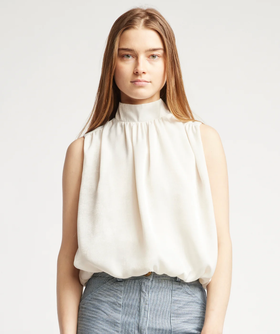 SELF CONTRAST CORA BLOUSE
