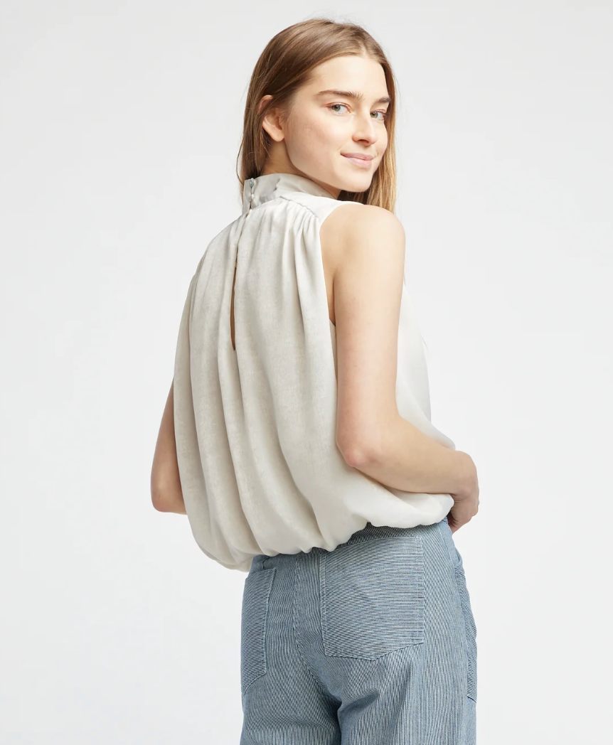 SELF CONTRAST CORA BLOUSE