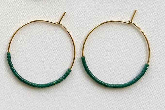 OCEAN BREAKUP MUTED MINI HOOPS