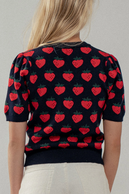 FASHION WEEK STRAWBERRY SHORTY TOP