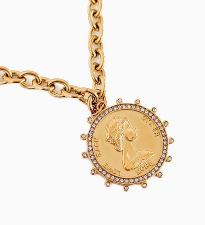 PRETTY SIMPLE LOVE MORE PENDENT NECKLACE