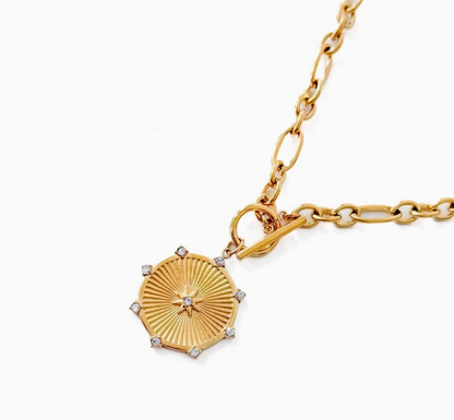 PRETTY SIMPLE SUNBURST NECKLACE