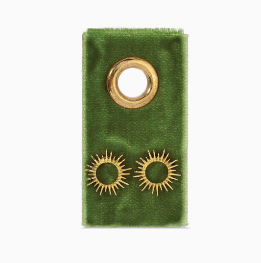 SPLENDID IRIS SUNBURST STUD EARRINGS
