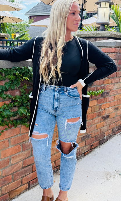 JUST MADISON ALL THE LOVE CARDIGAN