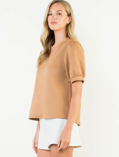 THML SALLY SUEDE TOP
