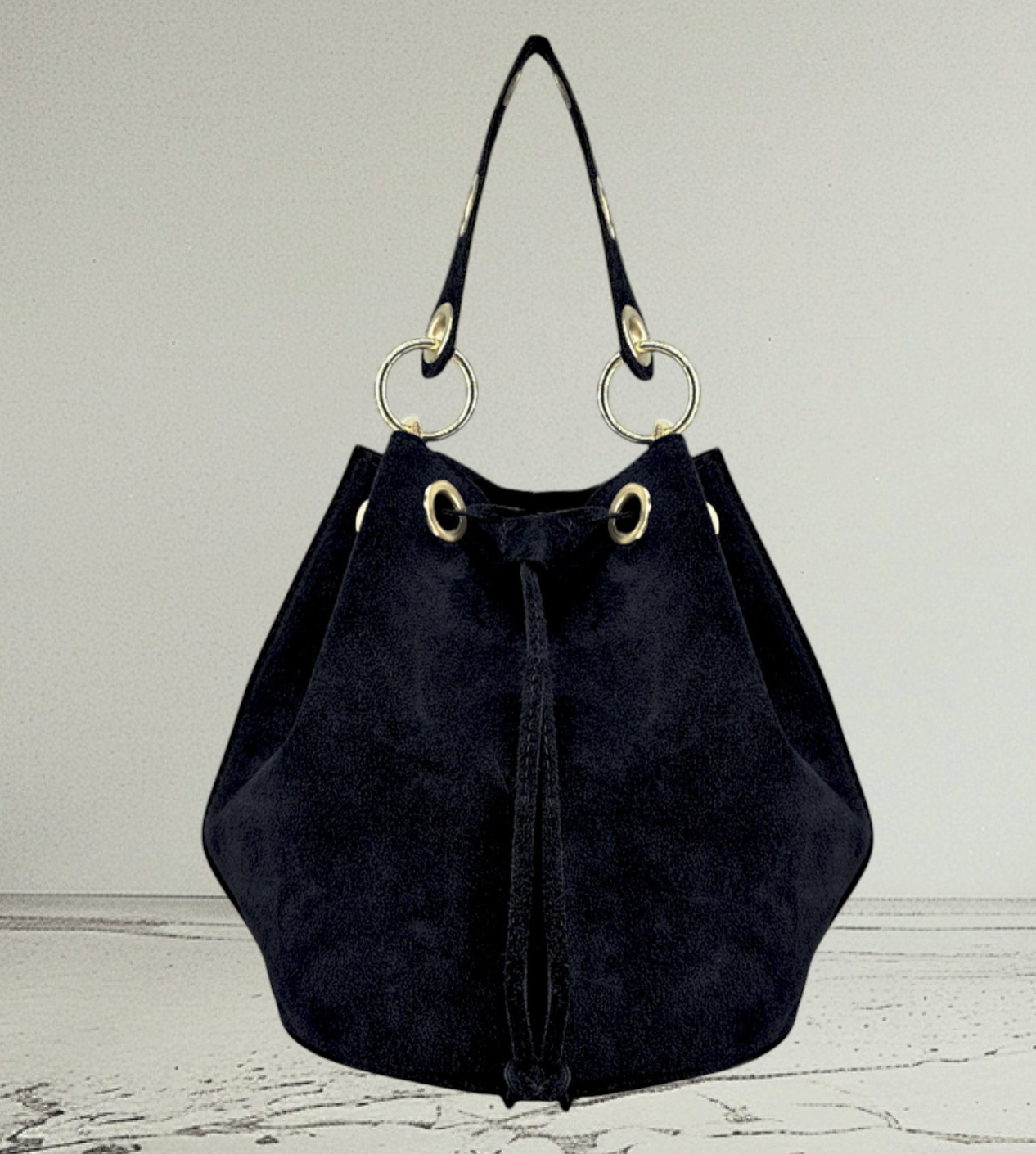 ITALIAN'S LEATHER BUCKET BAG