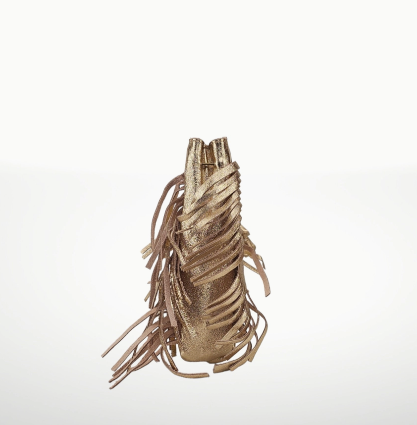 ITALIAN'S LEATHER FRINGE BAG